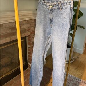 Brandy Melville Blue Denim Button Detail